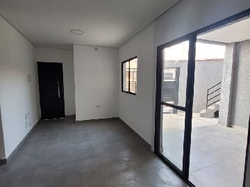 Sala e cozinha em ambiente aberto do apto t�rreo