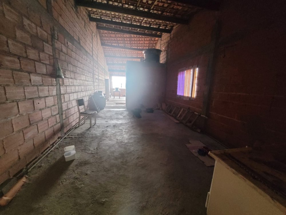 Construção iniciada no piso superior