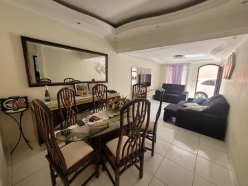 Sala de jantar e estar em ambiente aberto